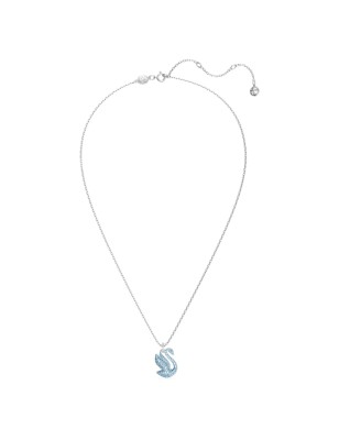 COLLANA PENDENTE CIGNO BLU MEDIO ICONIC SWAN DONNA SWAROVSKI 