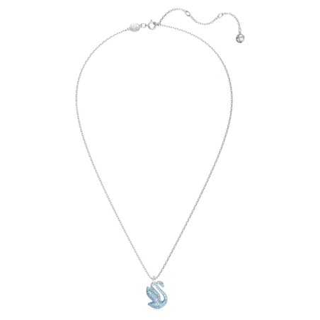 COLLANA PENDENTE CIGNO BLU MEDIO ICONIC SWAN DONNA SWAROVSKI 