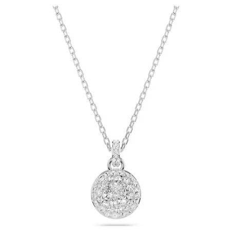 COLLANA METEORA BIANCA PLACCATA RODIO DONNA SWAROVSKI 