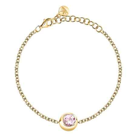 BRACCIALE QUARZO ROSA DORATO TESORI ETERNI DONNA MORELLATO  SAXN11 MORELLATO