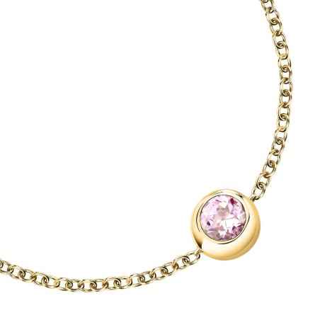 BRACCIALE QUARZO ROSA DORATO TESORI ETERNI DONNA MORELLATO 