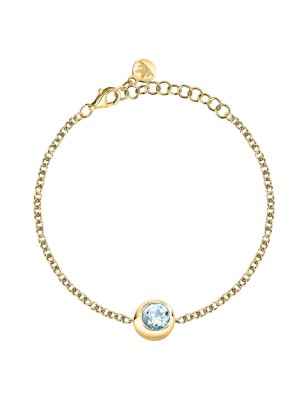 BRACCIALE TOPAZIO BLU DORATO TESORI ETERNI DONNA MORELLATO  SAXN10 MORELLATO