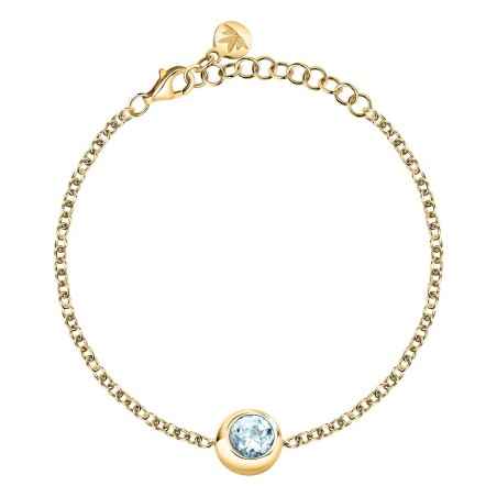 BRACCIALE TOPAZIO BLU DORATO TESORI ETERNI DONNA MORELLATO  SAXN10 MORELLATO