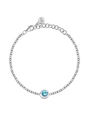 BRACCIALE TOPAZIO BLU ARGENTO TESORI ETERNI DONNA MORELLATO  SAXN14 MORELLATO