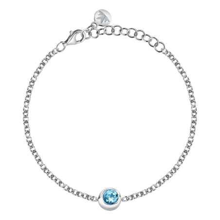 BRACCIALE TOPAZIO BLU ARGENTO TESORI ETERNI DONNA MORELLATO  SAXN14 MORELLATO