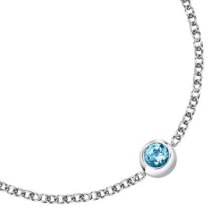 BRACCIALE TOPAZIO BLU ARGENTO TESORI ETERNI DONNA MORELLATO 