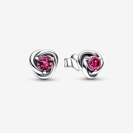 ORECCHINI CERCHI ETERNI ROSA OTTOBRE DONNA PANDORA 