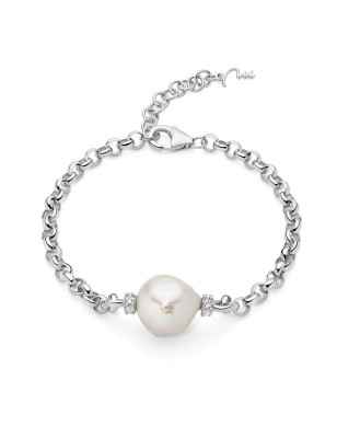 BRACCIALE PERLA ARGENTO GIOCHI DI PERLE DONNA MILUNA  PBR3547B MILUNA