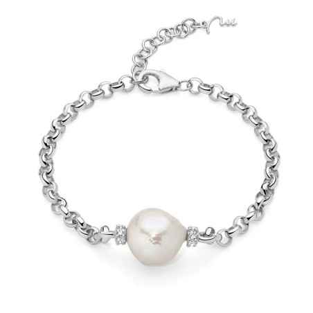 BRACCIALE PERLA ARGENTO GIOCHI DI PERLE DONNA MILUNA  PBR3547B MILUNA