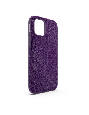 CUSTODIA HIGH IPHONE® 12/12 PRO VIOLA DONNA SWAROVSKI 