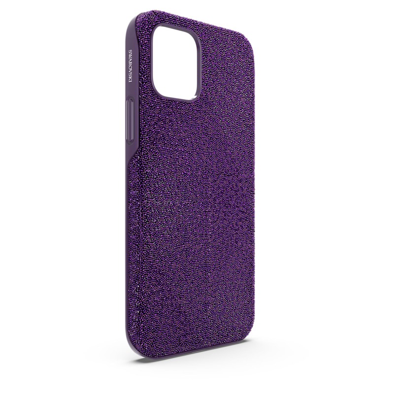 CUSTODIA HIGH IPHONE® 12/12 PRO VIOLA DONNA SWAROVSKI 