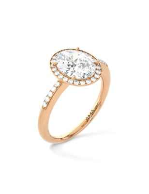 ANELLO ORO ROSA DIAMANTI COLTIVATI DONNA AMA  AMA-AN-302-16 AMA