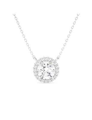 COLLANA ORO BIANCO DIAMANTI COLTIVATI DONNA AMA 