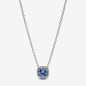 COLLANA PUNTO LUCE QUADRATO BLU DONNA PANDORA TIMELESS