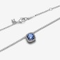 COLLANA PUNTO LUCE QUADRATO BLU DONNA PANDORA TIMELESS