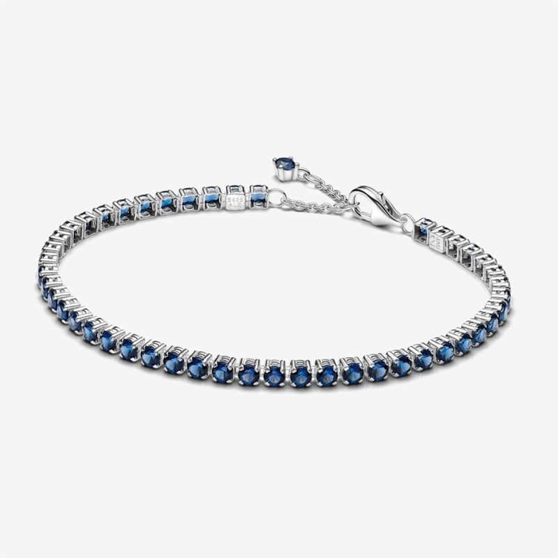 BRACCIALE TENNIS PIETRE BLU 20CM DONNA PANDORA TIMELESS