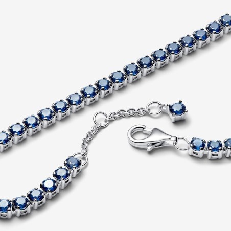 BRACCIALE TENNIS PIETRE BLU 20CM DONNA PANDORA TIMELESS