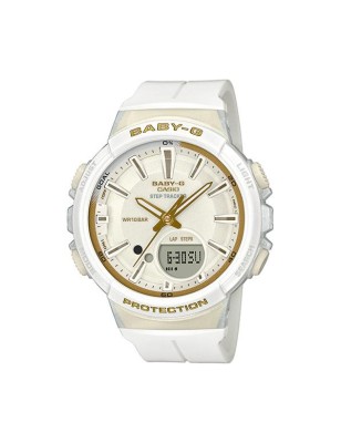 OROLOGIO IN RESINA BIANCO E ORO BAMBINO CASIO BABY-G