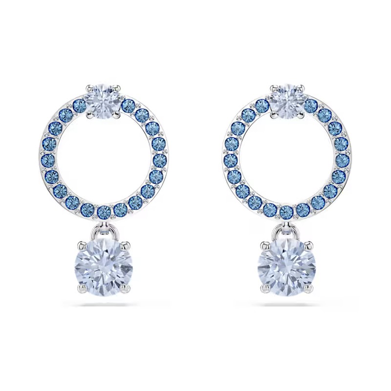 ORECCHINI PENDENTI ATTRACT ROUND BLU DONNA SWAROVSKI 