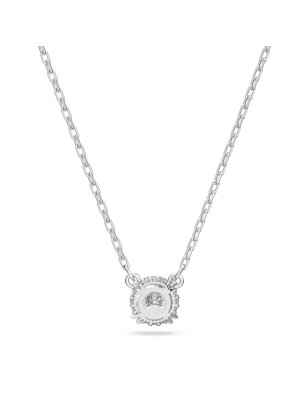 COLLANA PENDENTE TAGLIO ROUND BIANCO PLACCATO RODIO DONNA SWAROVSKI STILLA 5636706 SWAROVSKI