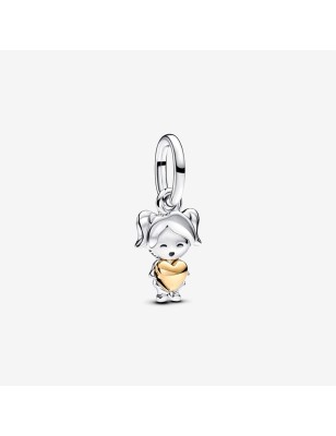 CHARM PENDENTE BIMBA FELICE DONNA PANDORA MOMENTS