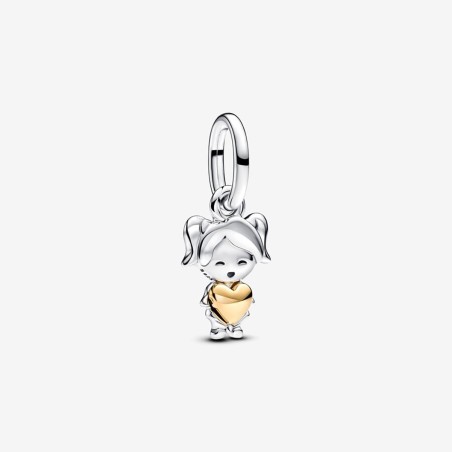 CHARM PENDENTE BIMBA FELICE DONNA PANDORA MOMENTS