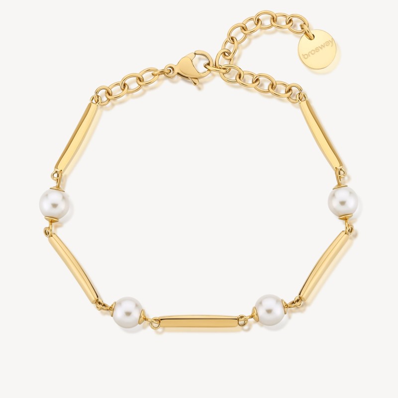 BRACCIALE SEMIRIGIDO CON PERLE DONNA BROSWAY AFFINITY