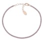 BRACCIALE TENNISMANIA ROSÉ ZIRCONI LILLÀ DONNA AMEN