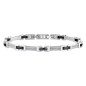 BRACCIALE ACCIAIO PVD NERO CROSS UOMO MORELLATO 