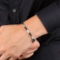 BRACCIALE ACCIAIO PVD NERO CROSS UOMO MORELLATO 