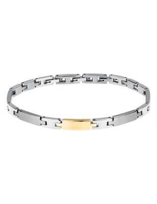 BRACCIALE ACCIAO PARTICOLARE DORATO MOTOWN UOMO MORELLATO 