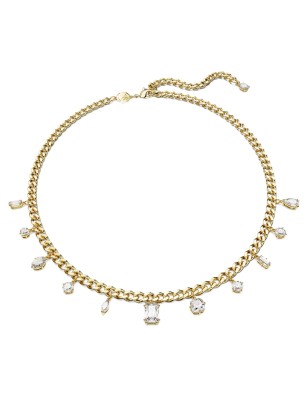 COLLANA IMBER TAGLIO MISTO BIANCO PLACCATO COLOR ORO DONNA SWAROVSKI 