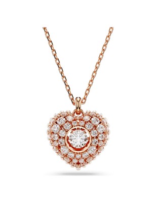 COLLANA HYPERBOLA CUORE ROSE DONNA SWAROVSKI 