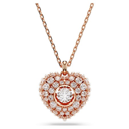 COLLANA HYPERBOLA CUORE ROSE DONNA SWAROVSKI 