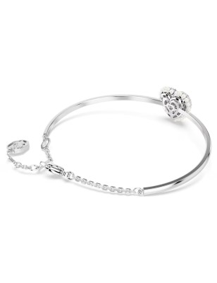 BRACCIALE RIGIDO HYPERBOLA CUORE BIANCO SWAROVSKI