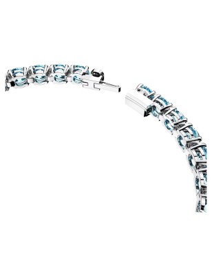 BRACCIALE TENNIS TAGLIO TONDO BLU M DONNA SWAROVSKI 