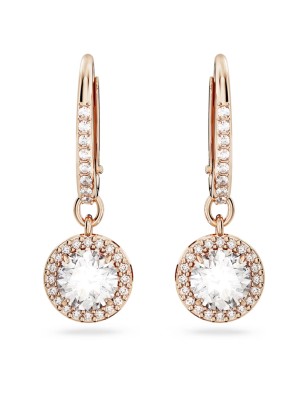 ORECCHINI PENDENTI TAGLIO TONDO PAVE' DONNA SWAROVSKI  5638769 SWAROVSKI