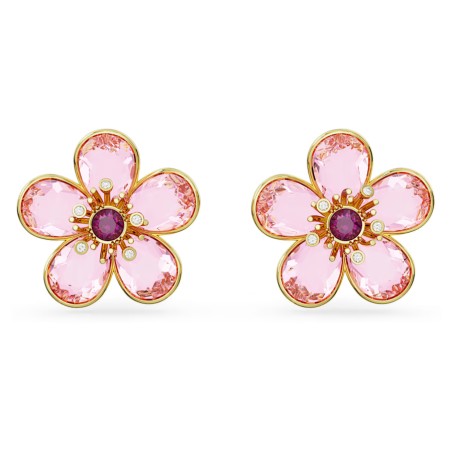 ORECCHINI A LOBO FLORERE FIORE ROSA DONNA SWAROVSKI  5656635 SWAROVSKI