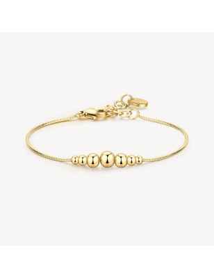 BRACCIALE SFERE ACCIAIO PVD ORO DONNA BROSWAY PERFECT BPC16 BROSWAY