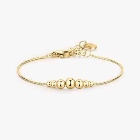 BRACCIALE SFERE ACCIAIO PVD ORO DONNA BROSWAY PERFECT BPC16 BROSWAY