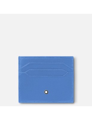 PORTA CARTE DI CREDITO DUSTY BLUE UOMO-DONNA MONTBLANC MEISTERSTUCK