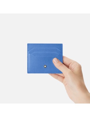 PORTA CARTE DI CREDITO DUSTY BLUE UOMO-DONNA MONTBLANC MEISTERSTUCK