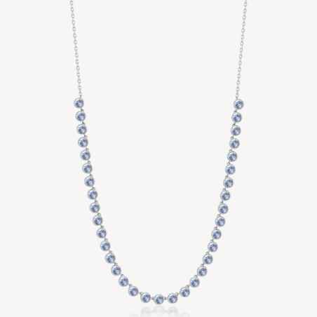 COLLANA SYMPHONIA ACCIAIO E CRISTALLI BLU BROSWAY BYM158 BROSWAY