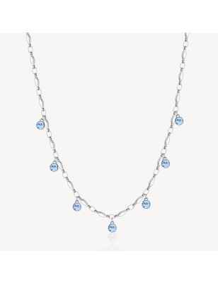 COLLANA CON CRISTALLI AZZURRI PENDENTI DONNA BROSWAY SYMPHONIA BYM139 BROSWAY