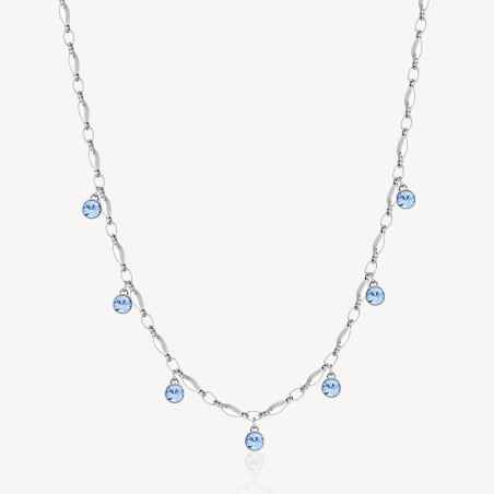 COLLANA CON CRISTALLI AZZURRI PENDENTI DONNA BROSWAY SYMPHONIA BYM139 BROSWAY