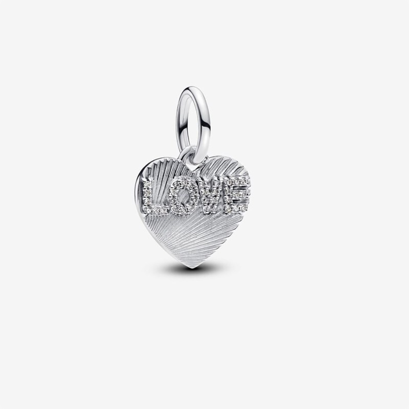 CHARM PENDENTE CUORE LOVE DONNA PANDORA MOMENTS