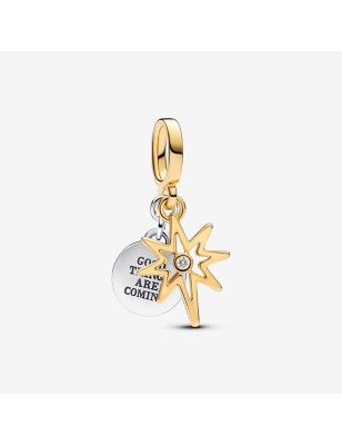 CHARM PENDENTE STELLA POLARE DIAMANTE CREATO DONNA PANDORA 