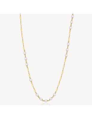 COLLANA LUNGA COLOR ORO CON PERLE DONNA BROSWAY AFFINITY BFF157 BROSWAY