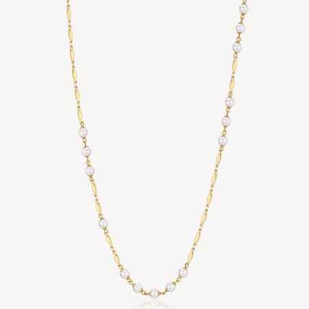 COLLANA LUNGA COLOR ORO CON PERLE DONNA BROSWAY AFFINITY BFF157 BROSWAY