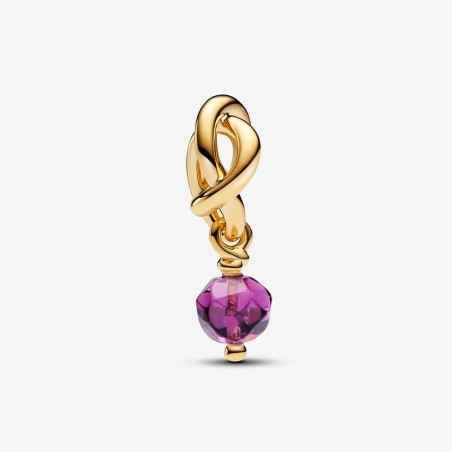 CHARM PENDENTE CERCHIO ETERNO VIOLA FEBBRAIO PANDORA